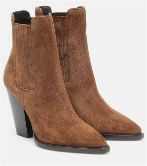 Theo 95 suede ankle boots in brown 